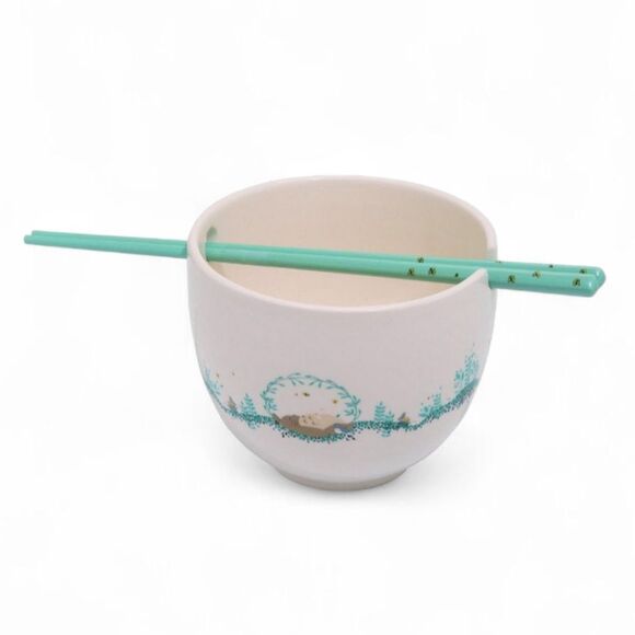 Her Universe Studio Ghibli My Neighbor Totoro Sleeping Totoro Ramen Bowl Set - Picture 2 of 8